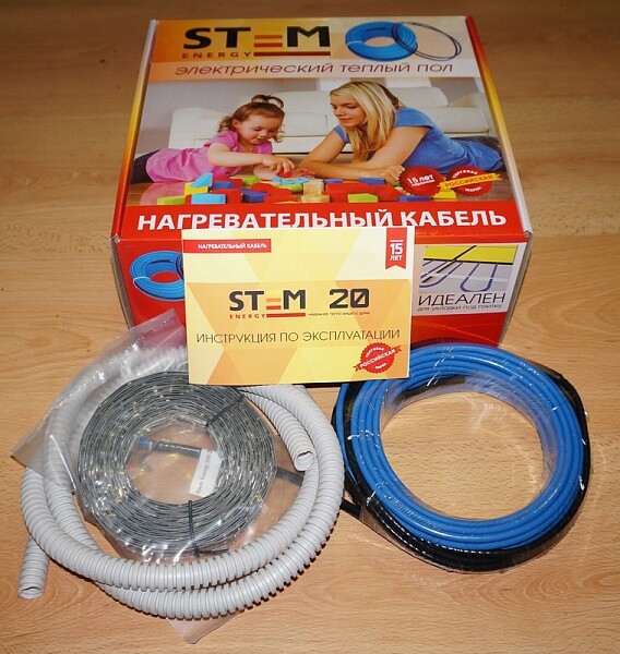 Комплект нагревательного кабеля STEM Energy